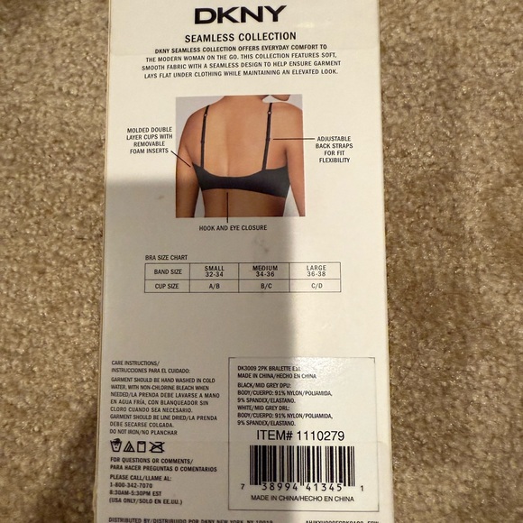New DKNY 2 Pack Bra Size: M - Picture 2 of 2
